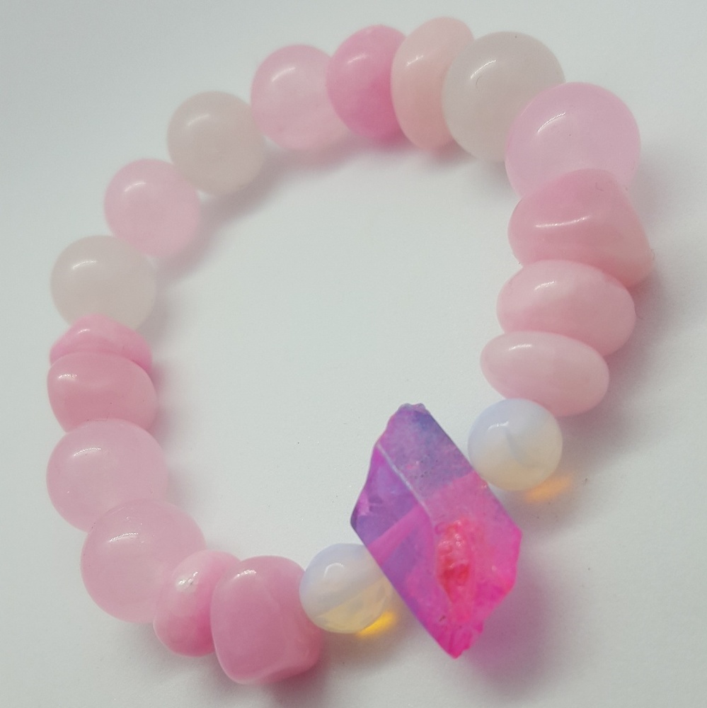 Genuine gemstone bracelet Boho Unicorn